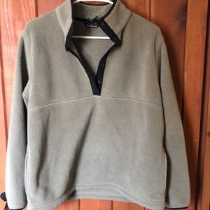L.L.Bean quarter button-up